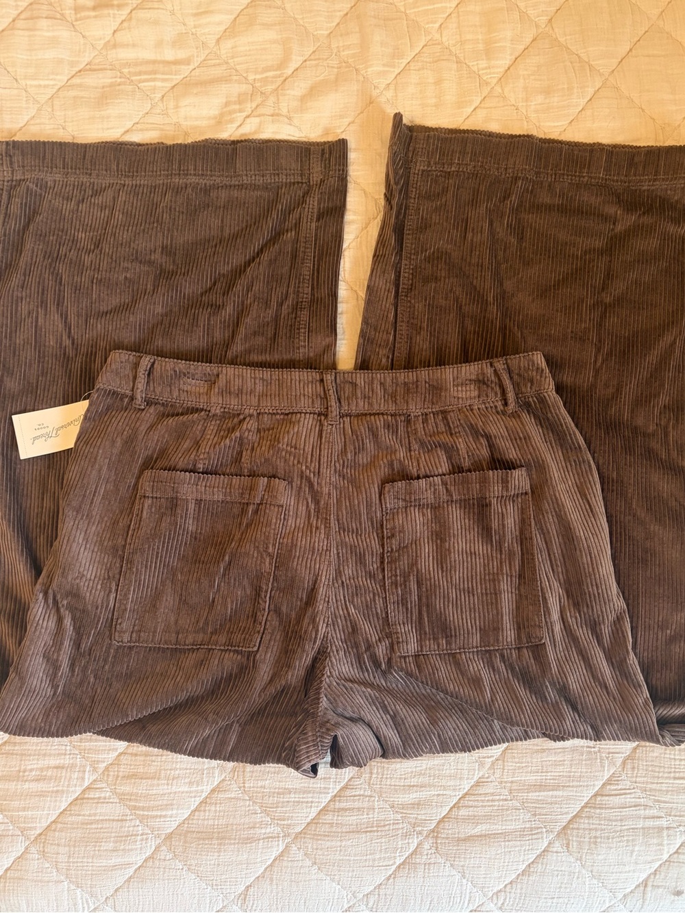 Universal Thread Women’s Corduroy Pants in Dark Brown - Picture 3 of 5
